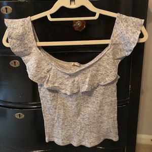 Free People Off The Shoulder Ruffle Top